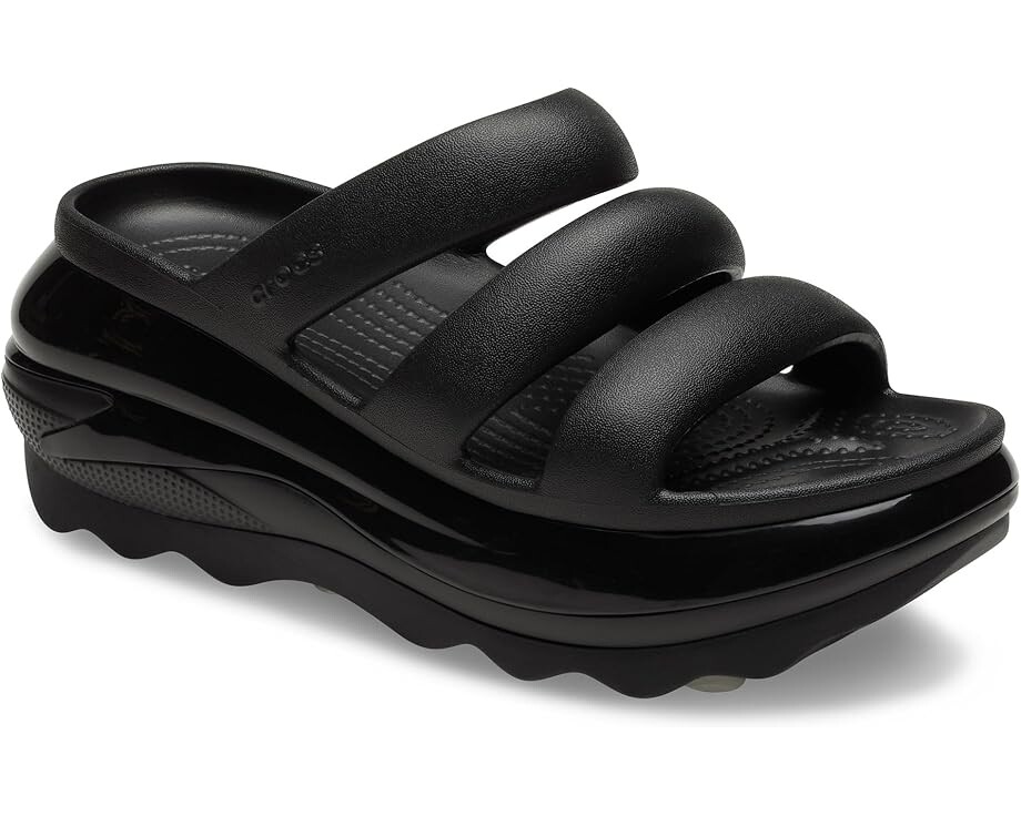 Туфли Crocs Mega Crush Triple Strap Sandal, черный