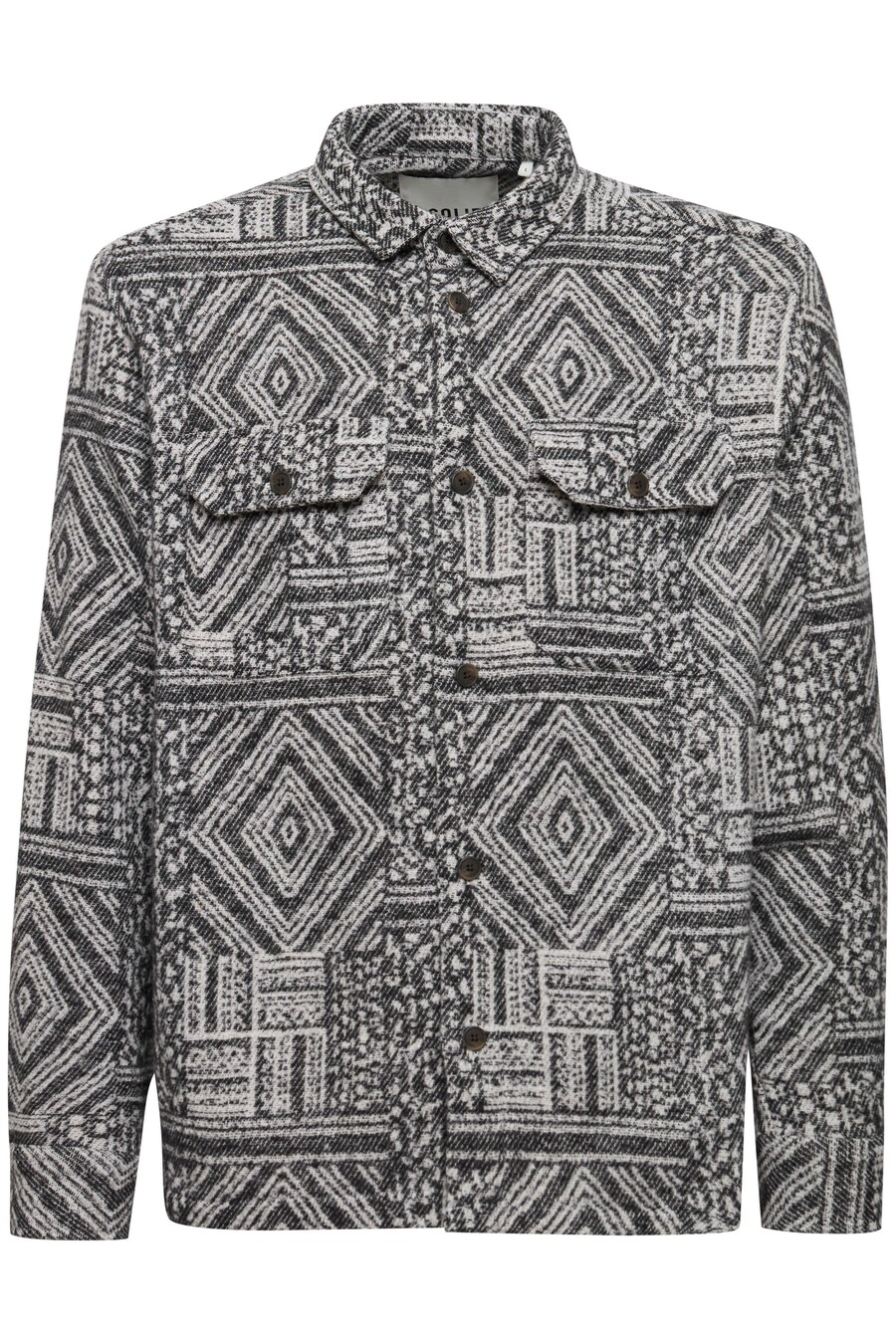 

Рубашка на пуговицах классического кроя !Solid, Stone