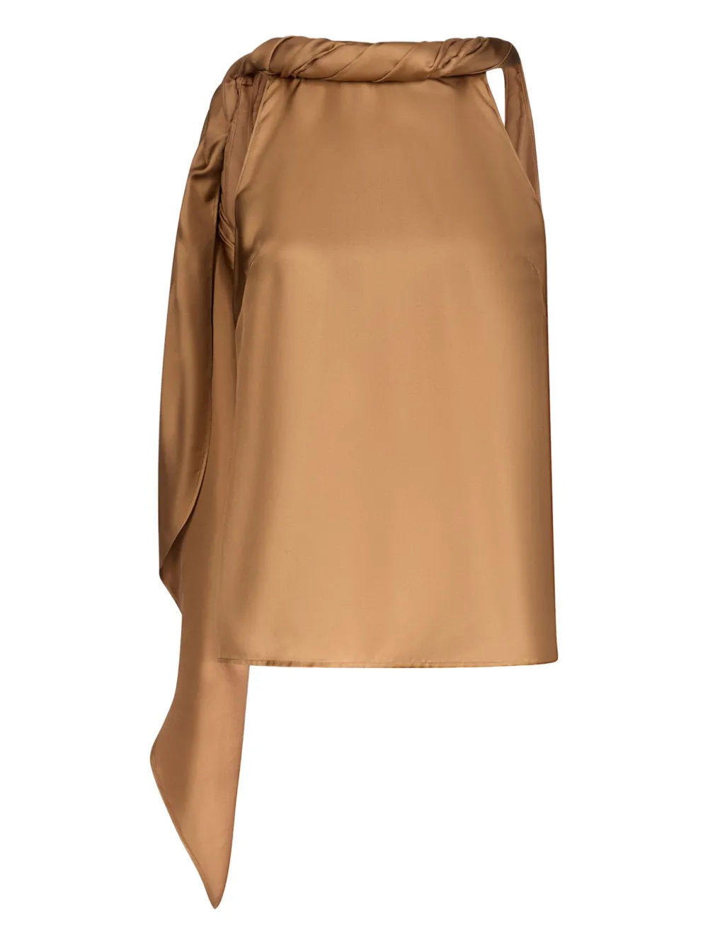 

Блузка Wilma с драпировкой Loulou De Saison, коричневый