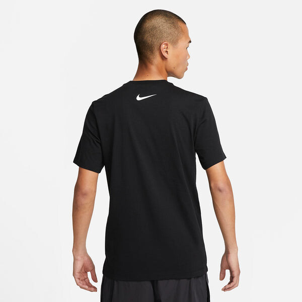 Футболка Nike Sportswear Big Swoosh 'Black', черный — фото 3