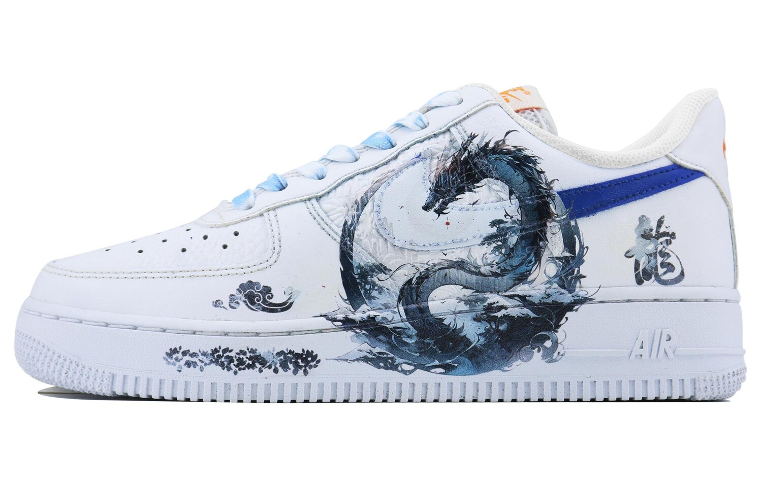 

Кроссовки Nike Air Force 1 Skateboarding Shoes Unisex Low-top Blue, белый