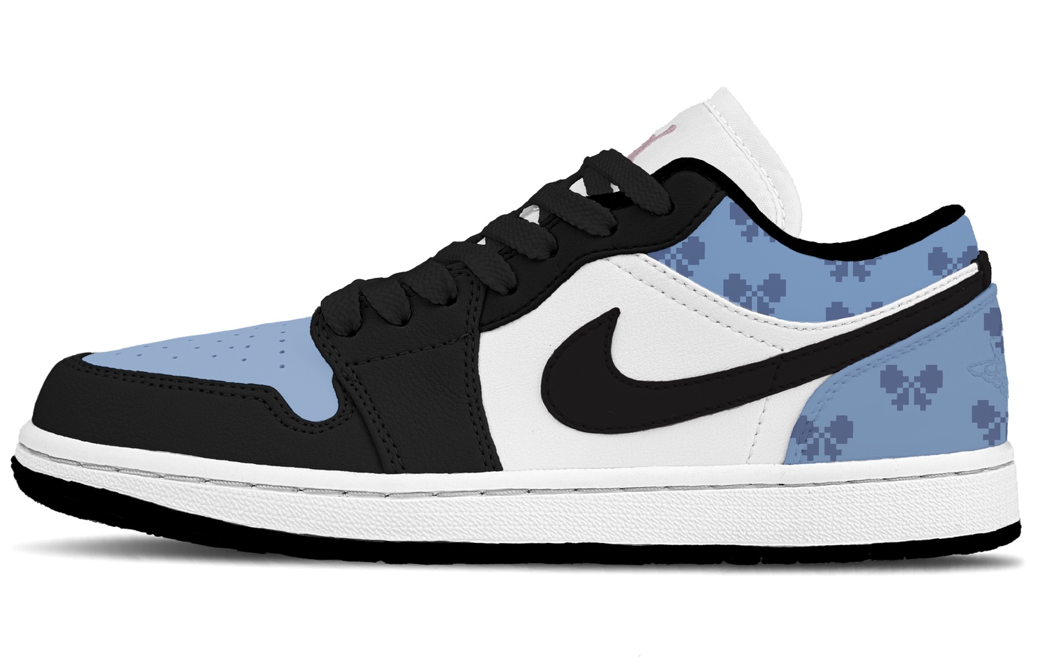

Jordan Air 1 Blue Plaid, устойчивые к истиранию, низкие баскетбольные кроссовки в винтажном стиле, мужские, черно-синие