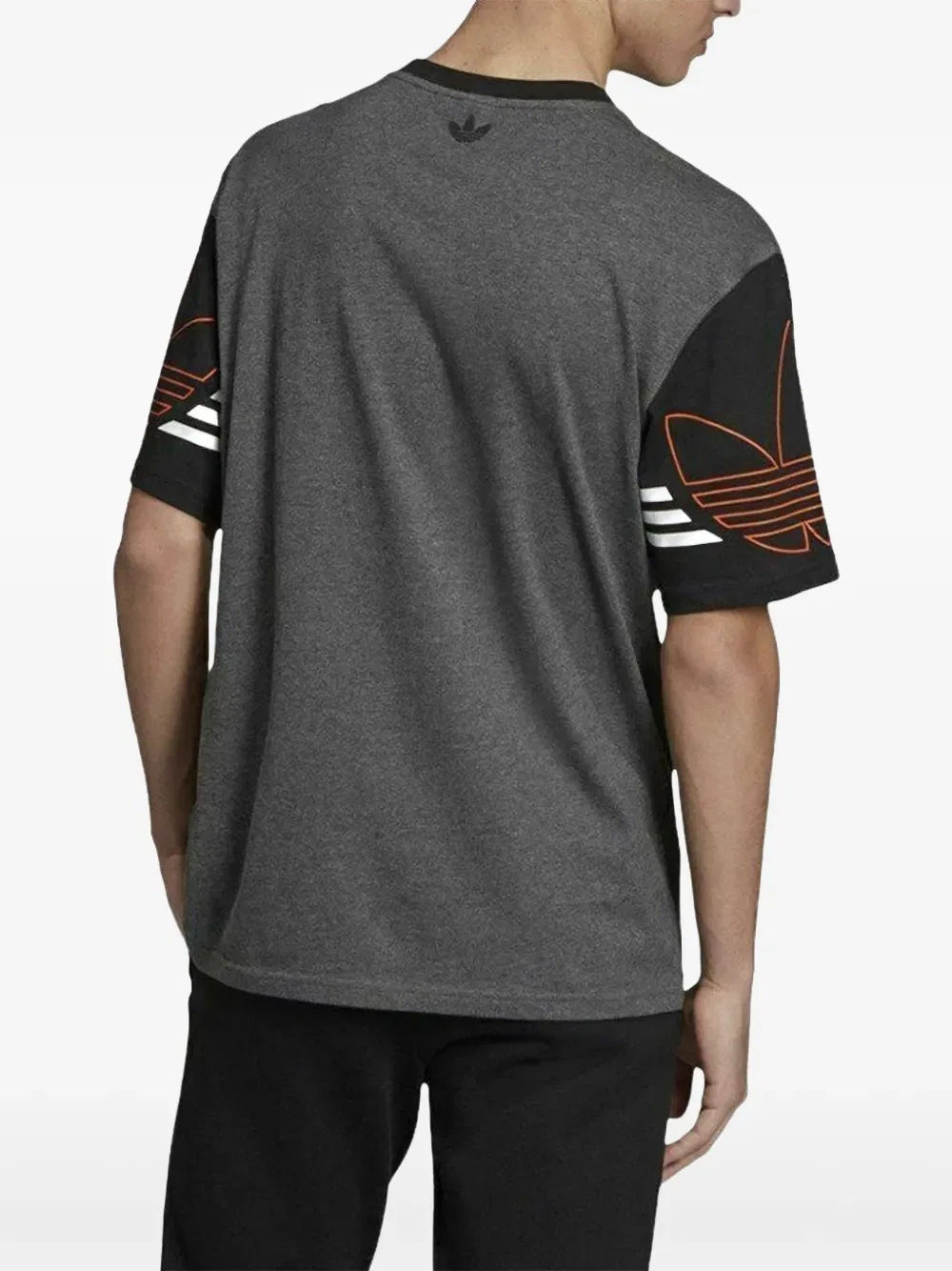 Спортивная футболка с цветовыми блоками Adidas, серый — фото 2
