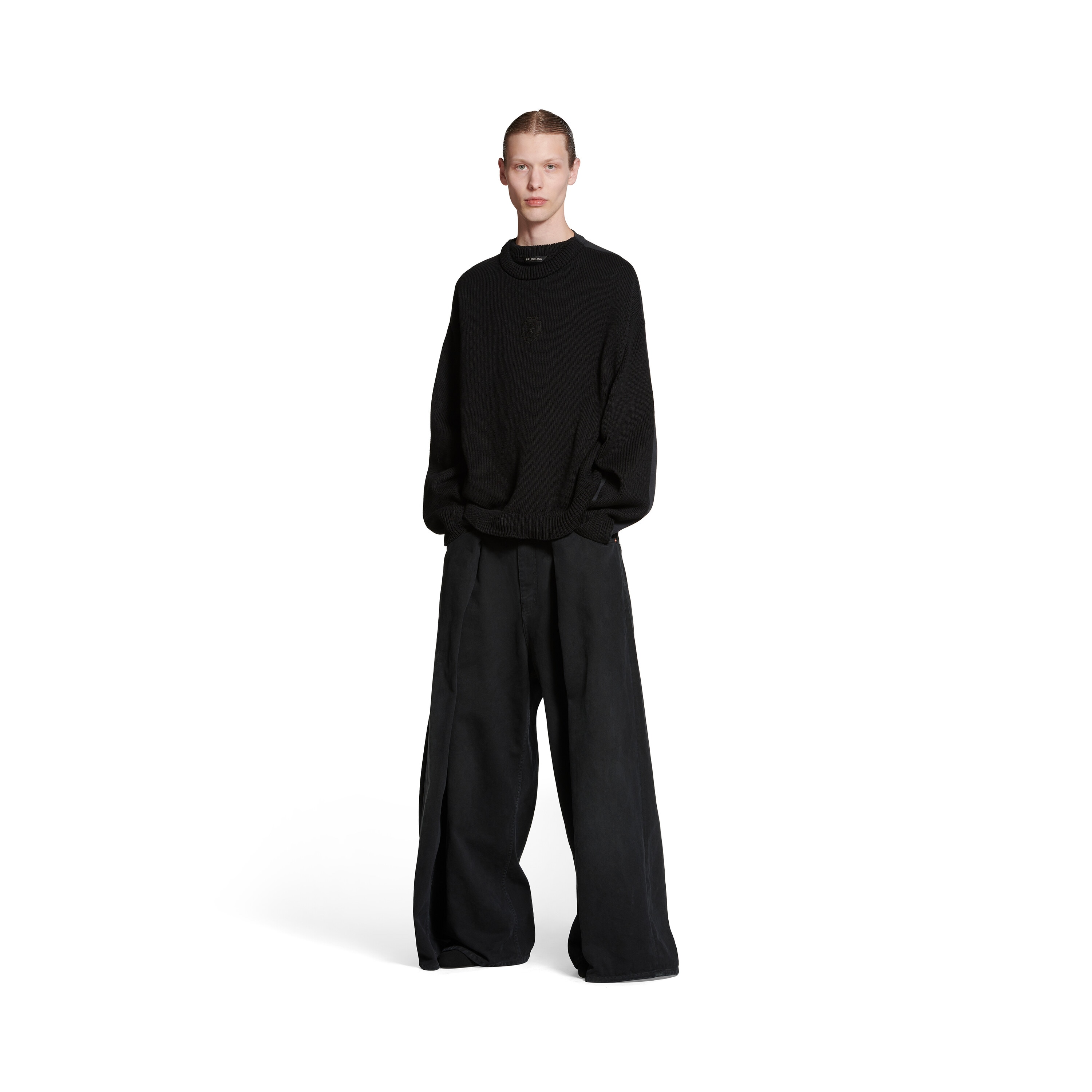 

Политическая кампания Гибридный свитер BALENCIAGA, черный