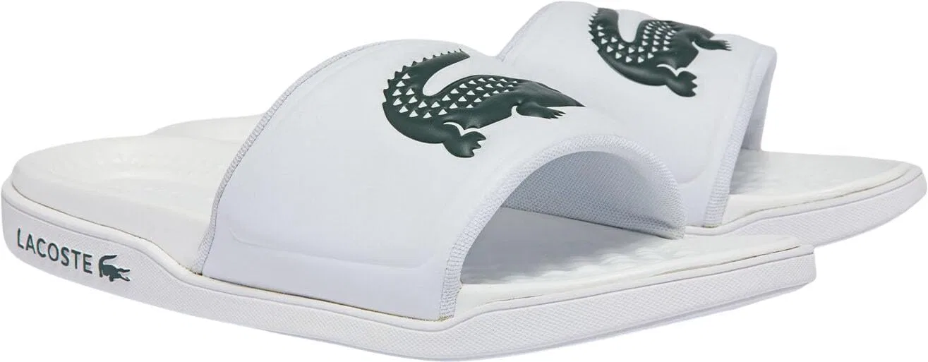 Сандалии с ремешком Lacoste, белый с темно-зеленым — фото 2