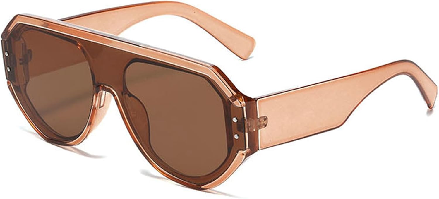 

Солнцезащитные очки Willochra в стиле ретро «пилот» для мужчин и женщин, увеличенного размера, с плоской верхней частью, модные квадратные солнцезащитные очки в стиле 70-х, винтажные, с защитой от УФ-излучения UV400, C1