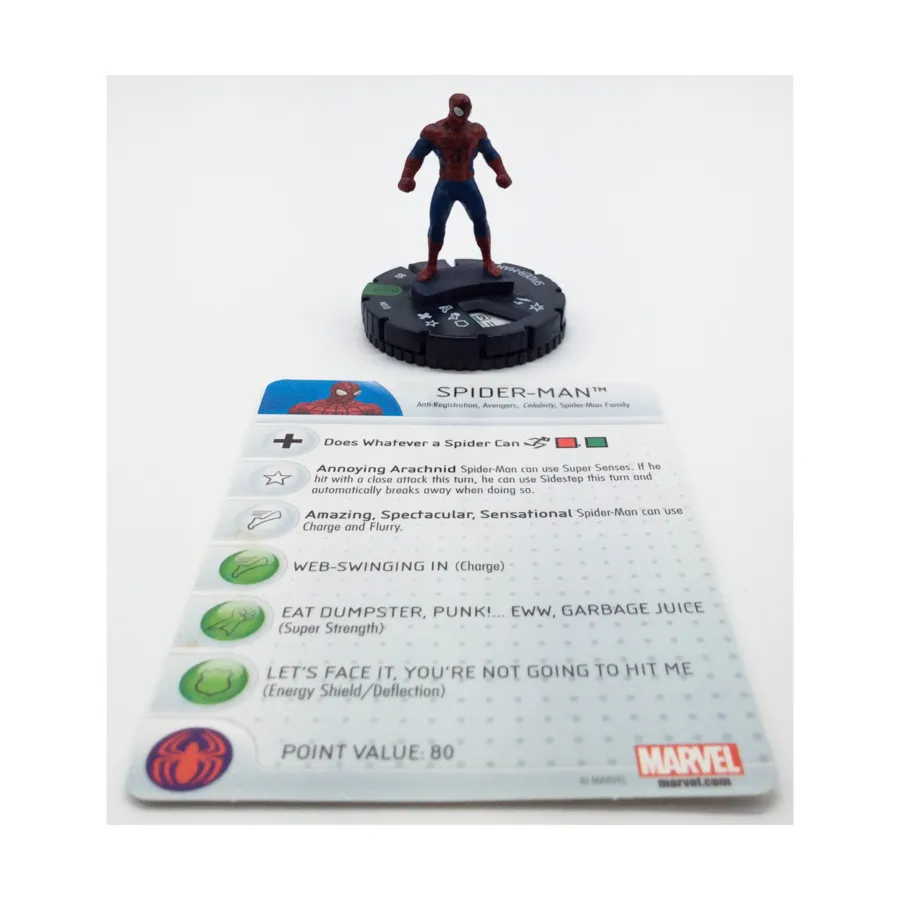 

Человек-Паук № 013 (U), Marvel HeroClix - Civil War Organized Play - Singles