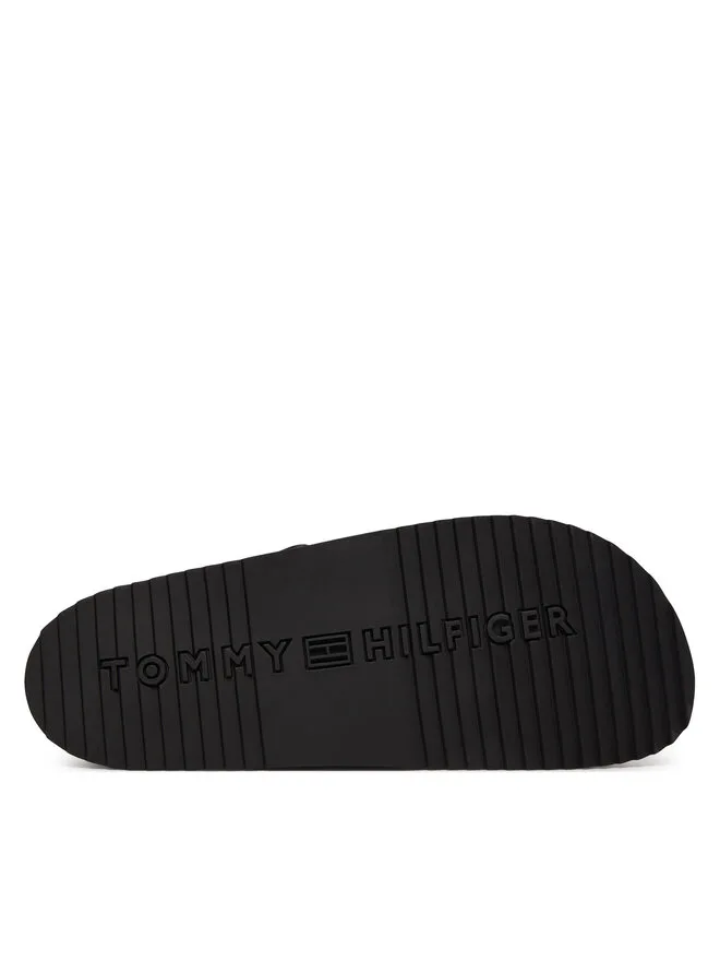 Tommy Hilfiger Мюли Cork Adjustable Lth Sandal FM0FM05754, черный — фото 4