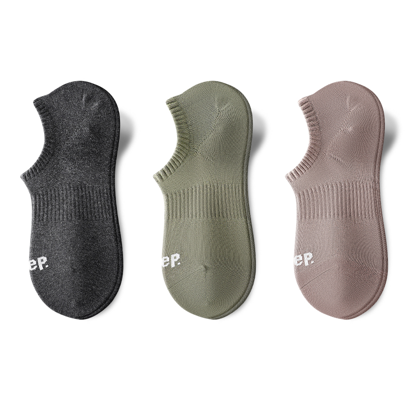 

Носки унисекс No Show Jeep, army зеленый+коричневый+темно-серый[3 pack]