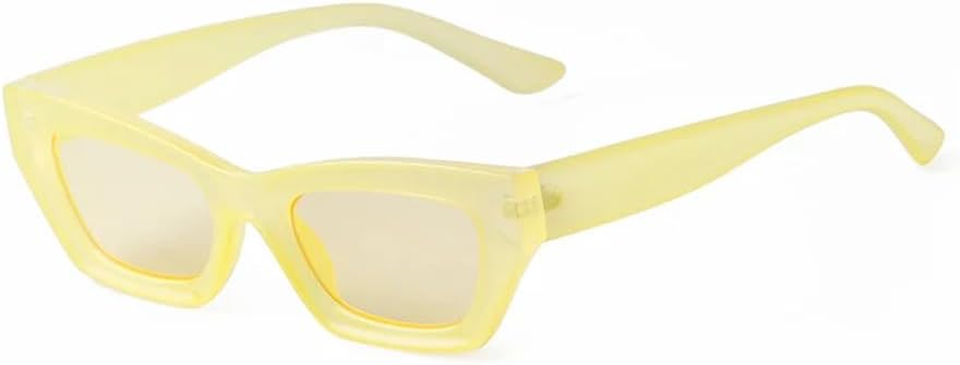 

Модные солнцезащитные очки в маленькой квадратной оправе для женщин, ретро-очки «кошачий глаз» для мужчин, повседневные, винтажные, в уличном стиле, с защитой от УФ-излучения UV400 UJNHGQ, C2