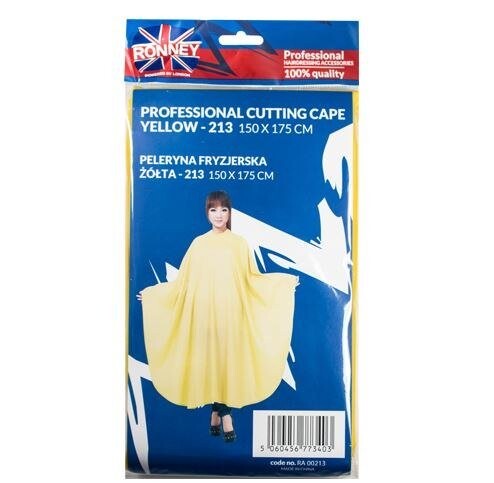 

Размер 150 x 175 - Парикмахерская накидка желтая 213 - размер 150 x 175 RA 00213 RONNEY Professional Cutting Cape Yellow - 213