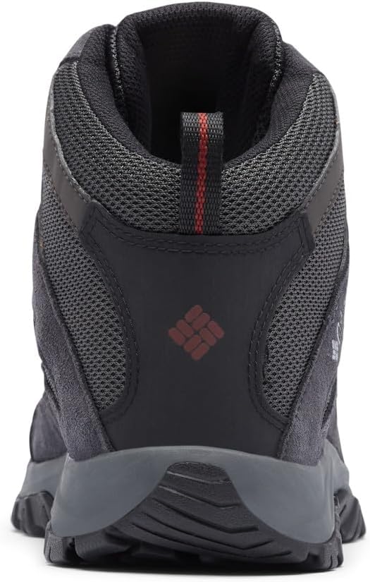Columbia мужские треккинговые ботинки Crestwood Mid Waterproof, Dark Grey/Deep Rust — фото 4