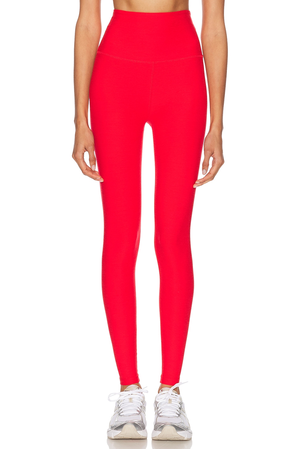 

Spacedye Caught In The Midi Леггинсы с высокой талией Beyond Yoga, Candy Apple Red Heather