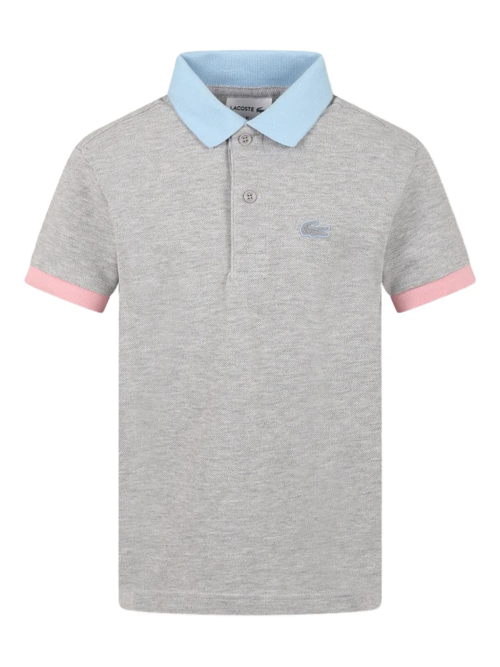 

Рубашка поло в стиле колор-блок Lacoste Kids, серый