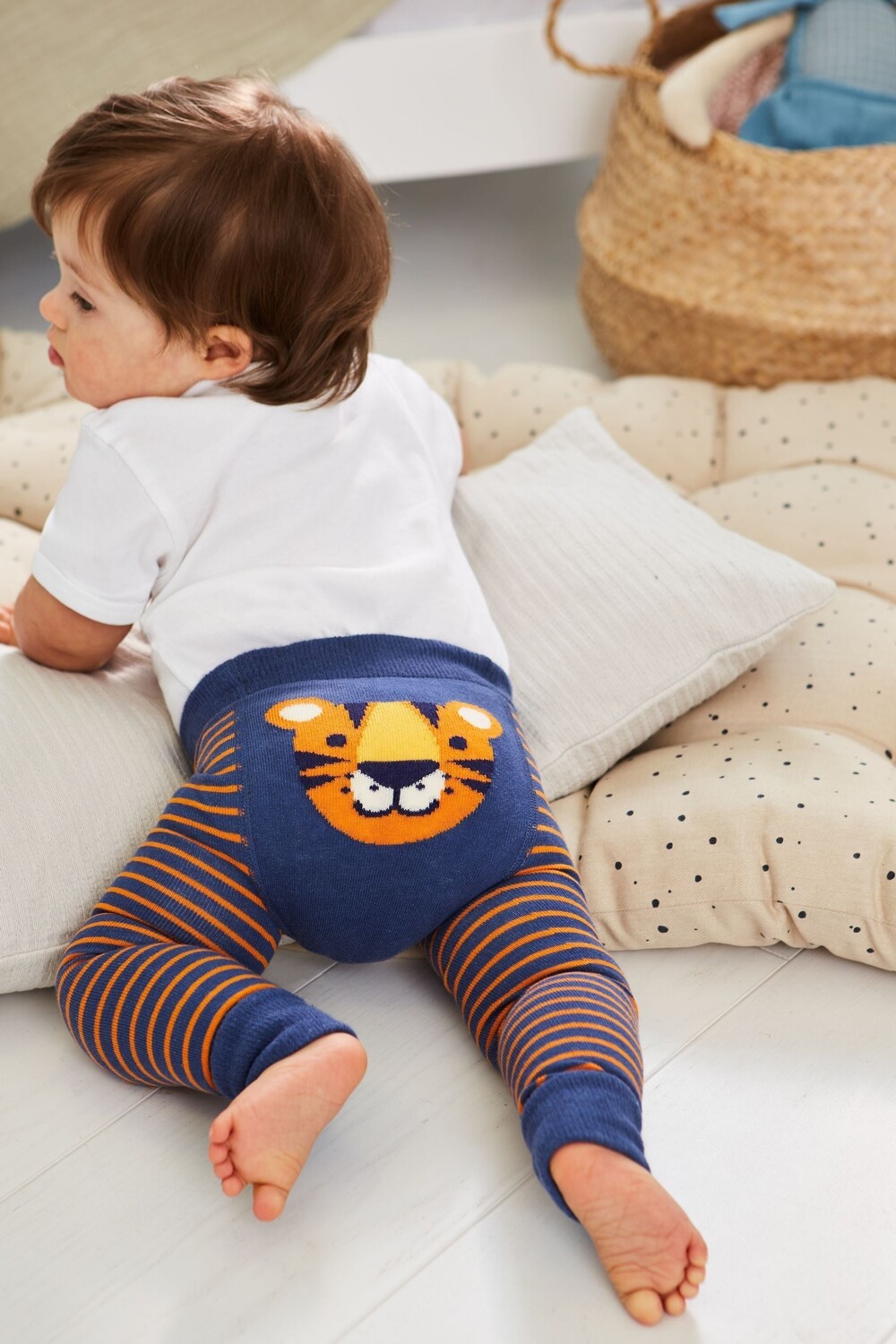 

Детские легинсы JoJo Maman Bébé с тигровым мотивом Jojo Maman Bébé, синий