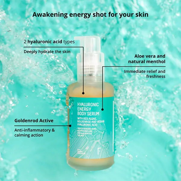 Сыворотка для тела «Усталые ноги» Hyaluronic Energy Body Serum Freshly Cosmetics, 200 ml — фото 2