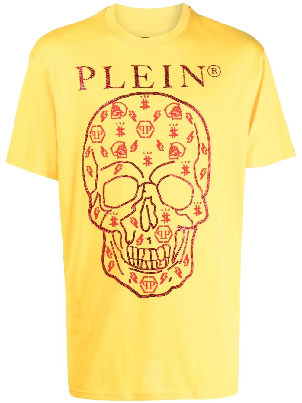 

Футболка с принтом Skull Philipp Plein, желтый