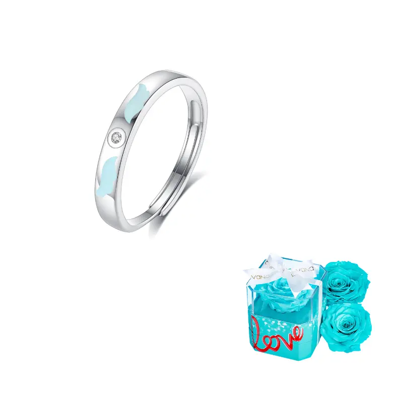 

Кольцо Unisex VANA, angel wings couple ring - men's ring