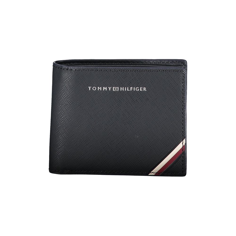 

Синий кожаный мужской кошелек Tommy Hilfiger