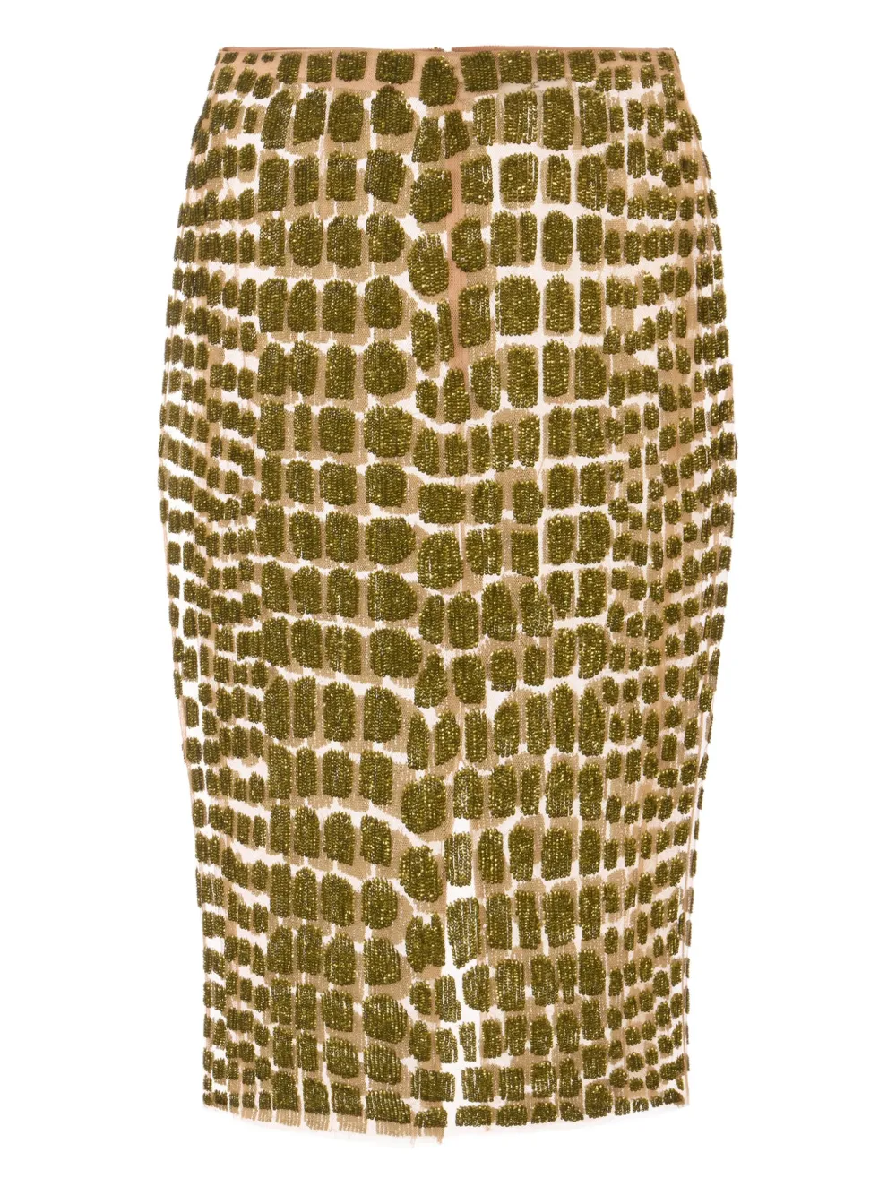 

Декорированная юбка миди Elisabetta Franchi, золотой