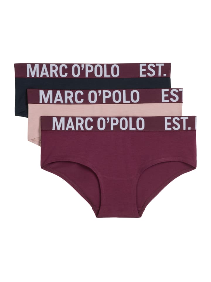 

Marc O'Polo Трусы Panty Essentials in dark navy/dark mauve/cherry