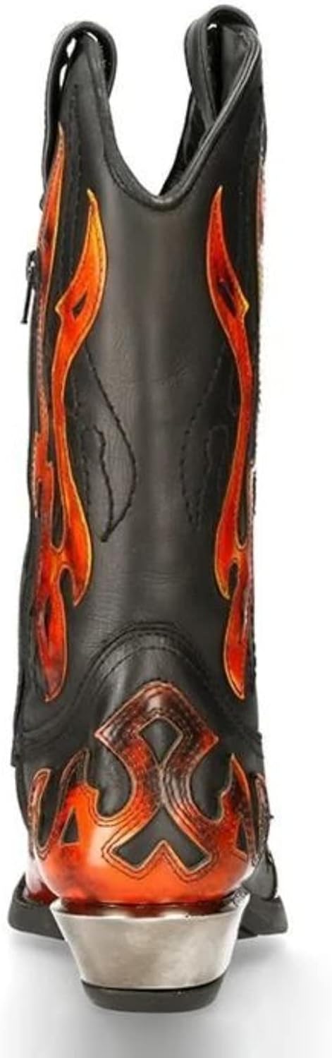 Ботинки RUMITY Fashion Pointed Knight из искусственной кожи PU, водонепроницаемые, для мужчин и женщин, хлопковые, размеры 38-48 (черный, 45) — фото 3