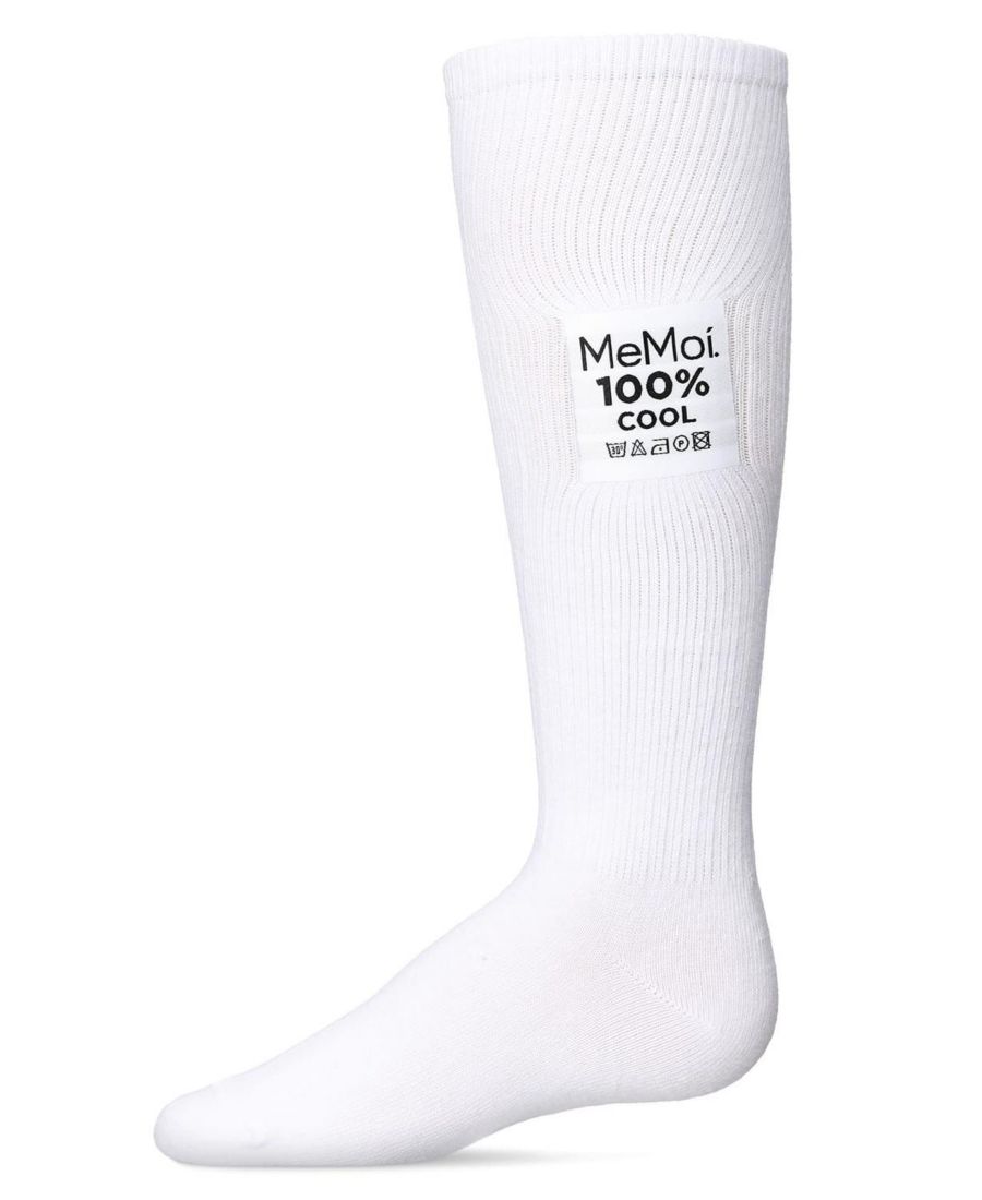 

Детские высокие носки до колена, 100% прохладные MeMoi, White