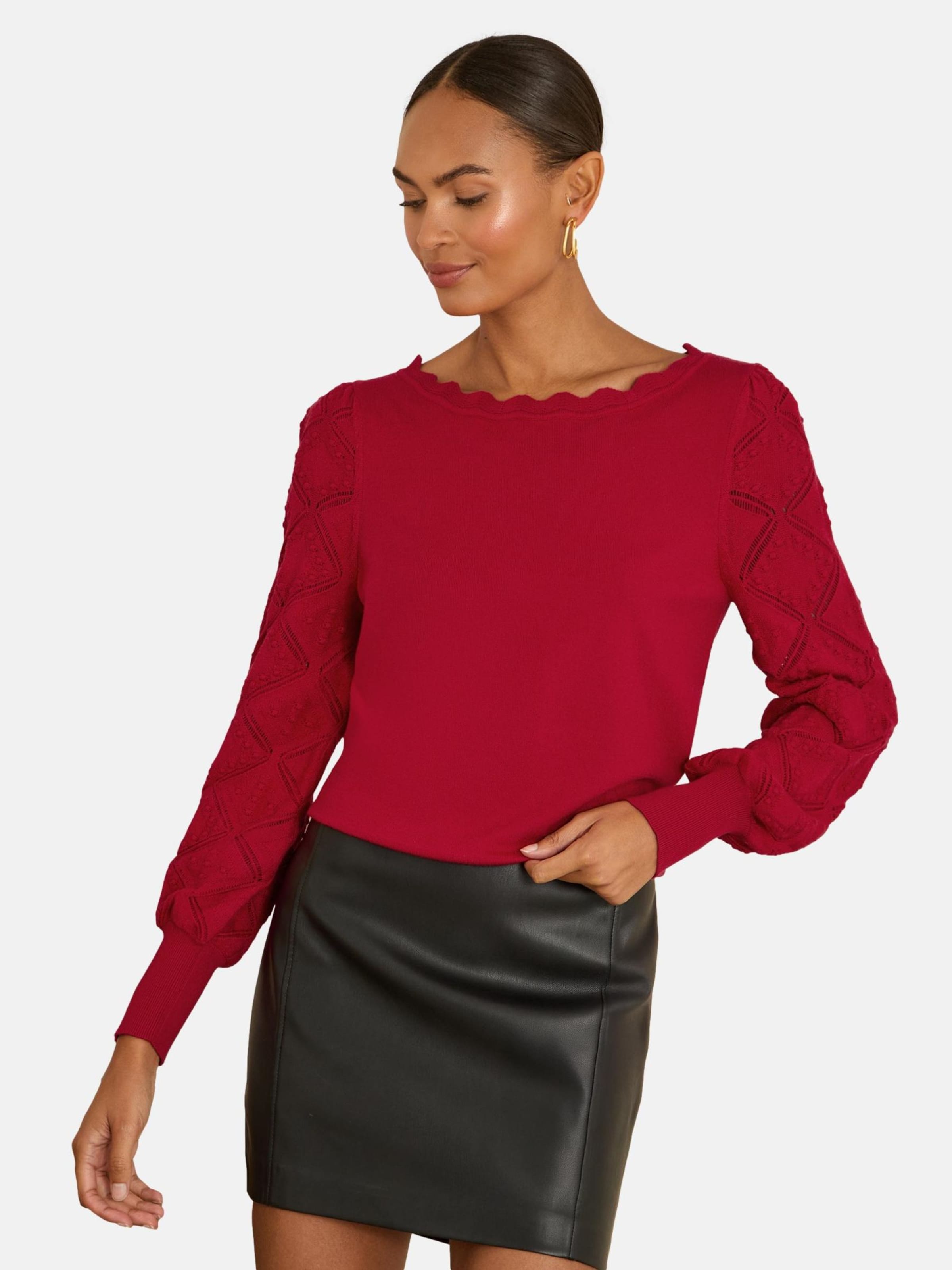 

Love & roses Свитер красного цвета