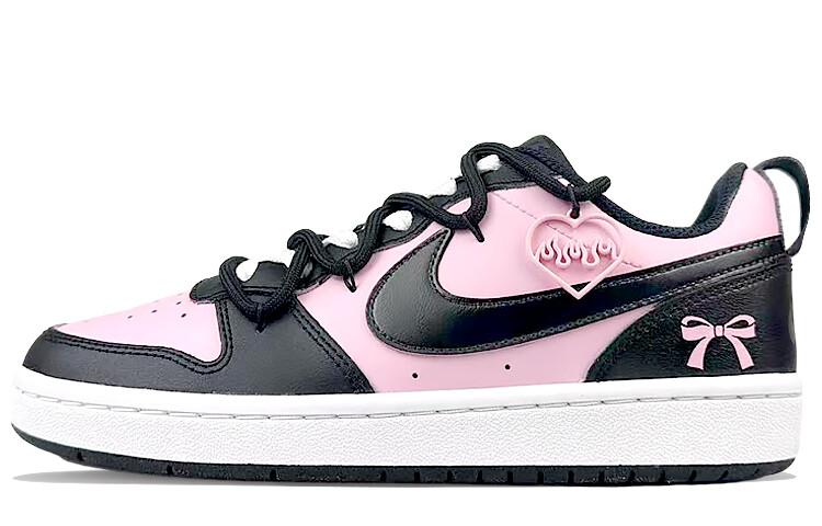 

Кроссовки Nike Court Borough Skateboard Shoes Women's Low-Top Pink, Белый, Кроссовки Nike Court Borough Skateboard Shoes Women's Low-Top Pink