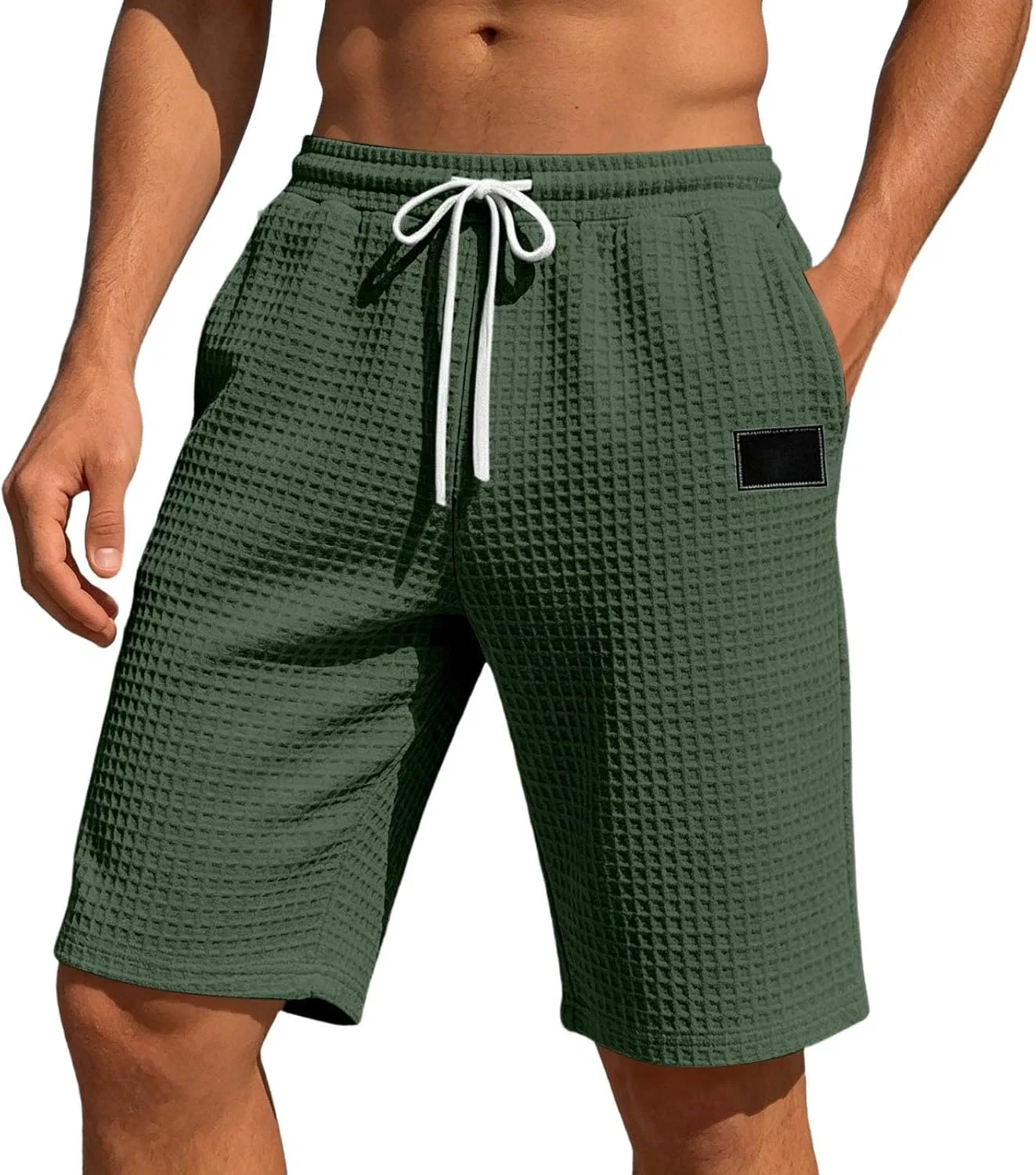 Мужские шорты Active Waffle Knit, цвет Army Green