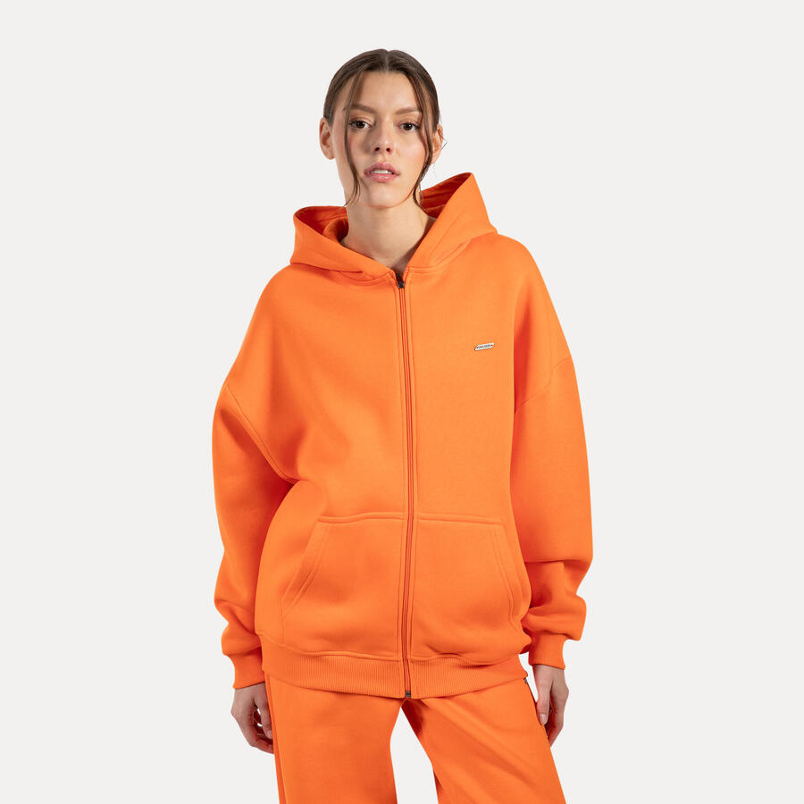 

SMILODOX Женская толстовка с капюшоном на молнии Lyanna Orange