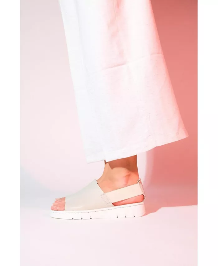 Сандалии Londoi на эластичных ремешках (женские) Forever & Always Shoes, коричневый/бежевый — фото 4