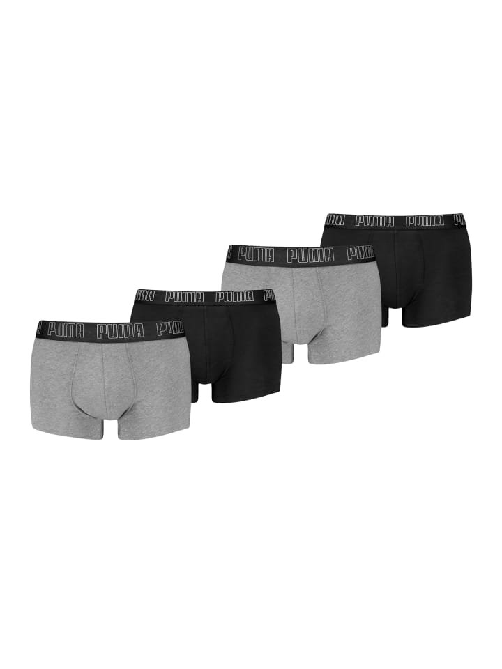 

Боксерские трусы Puma, цвет black/grey melange