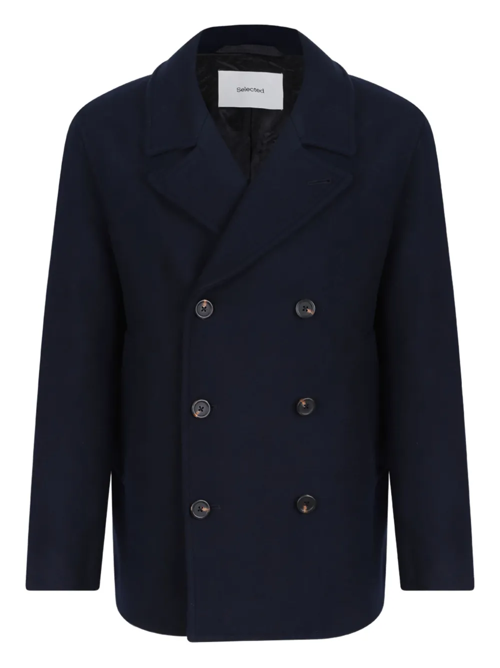

Двубортный жакет Selected, синий