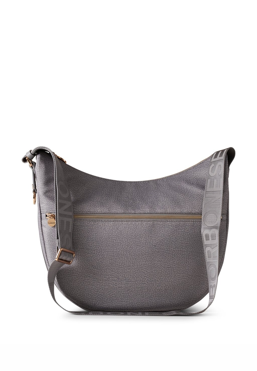 

Сумка через плечо LUNA MEDIUM CON ZIP Borbonese, светло-серый