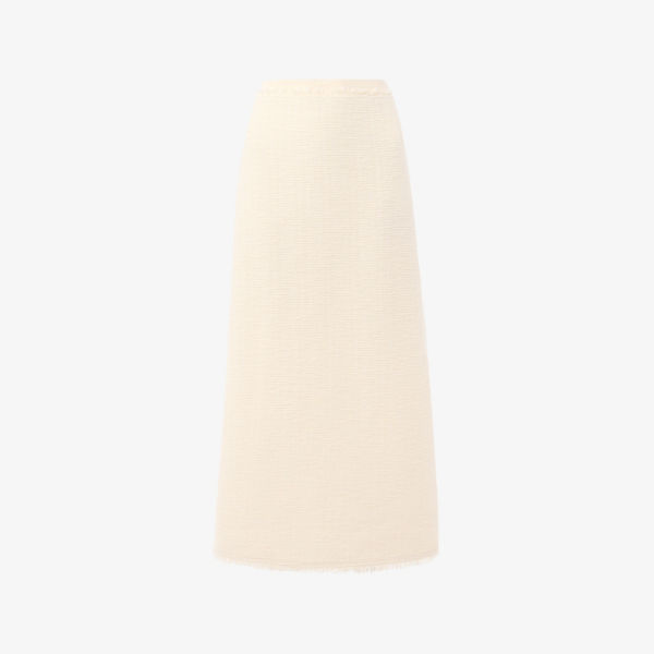 

Юбка миди Lucie boucle из хлопковой смеси Whistles, бежевый