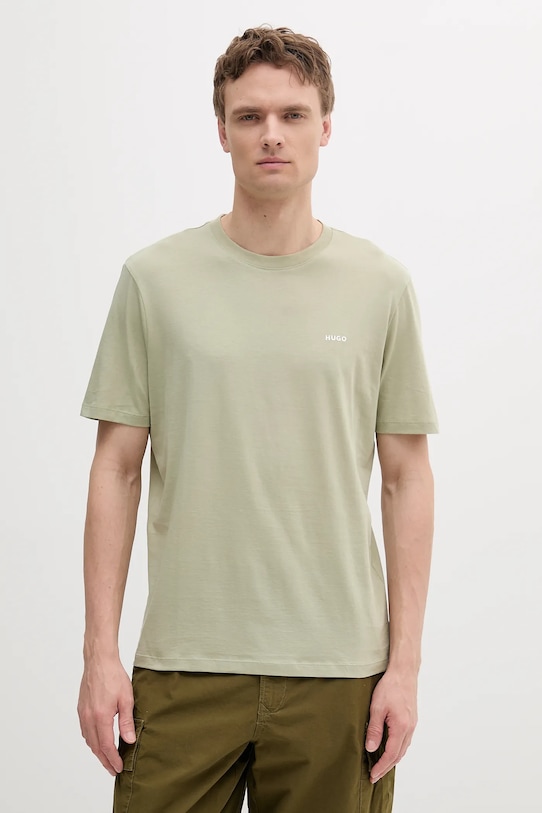

Хлопковая футболка Hugo, зеленый