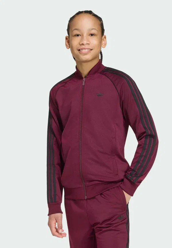 Толстовка на молнии Superstar Adidas Originals, бордовый
