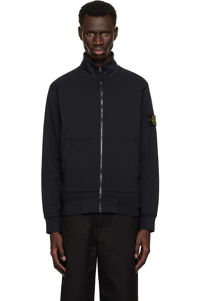

Органический хлопковый свитер Stone Island, синий