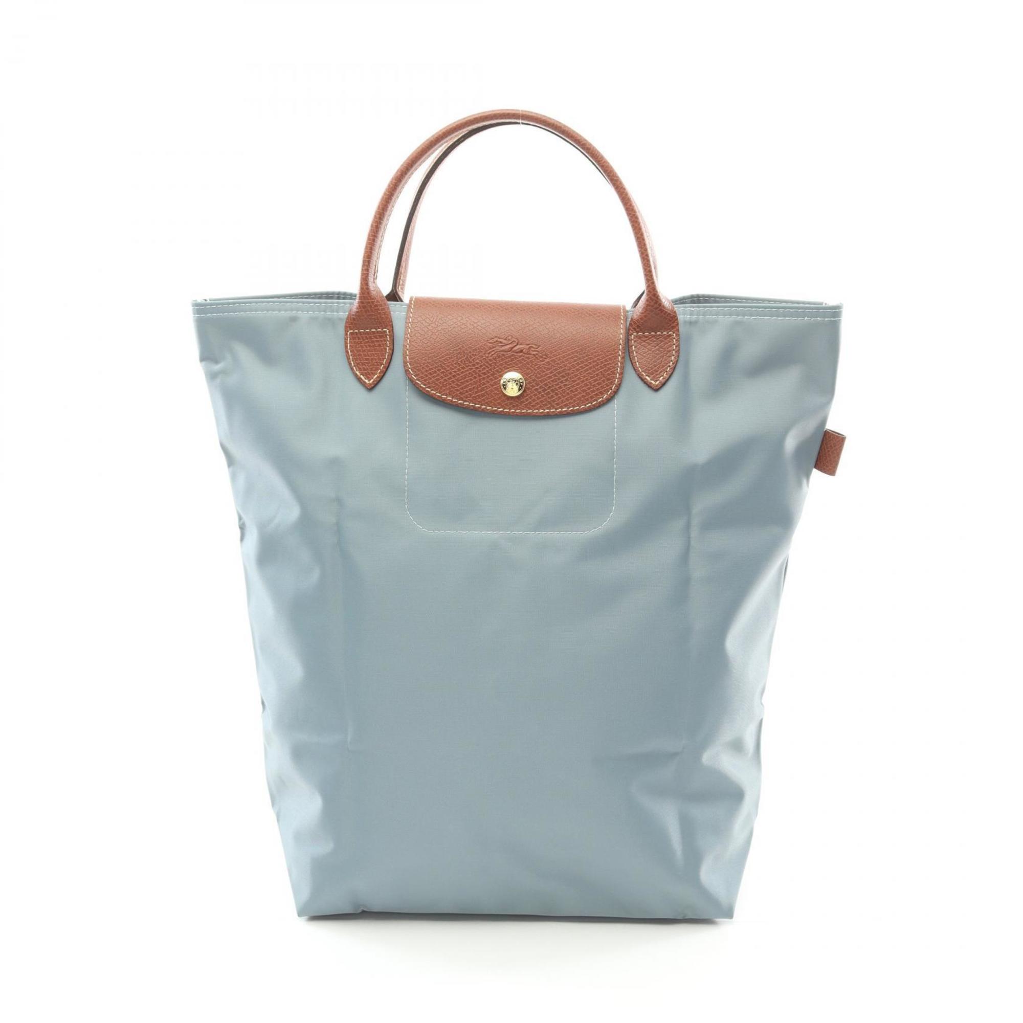 

Сумка-шоппер Longchamp Le Pliage из ткани и кожи, коричневый/зеленый