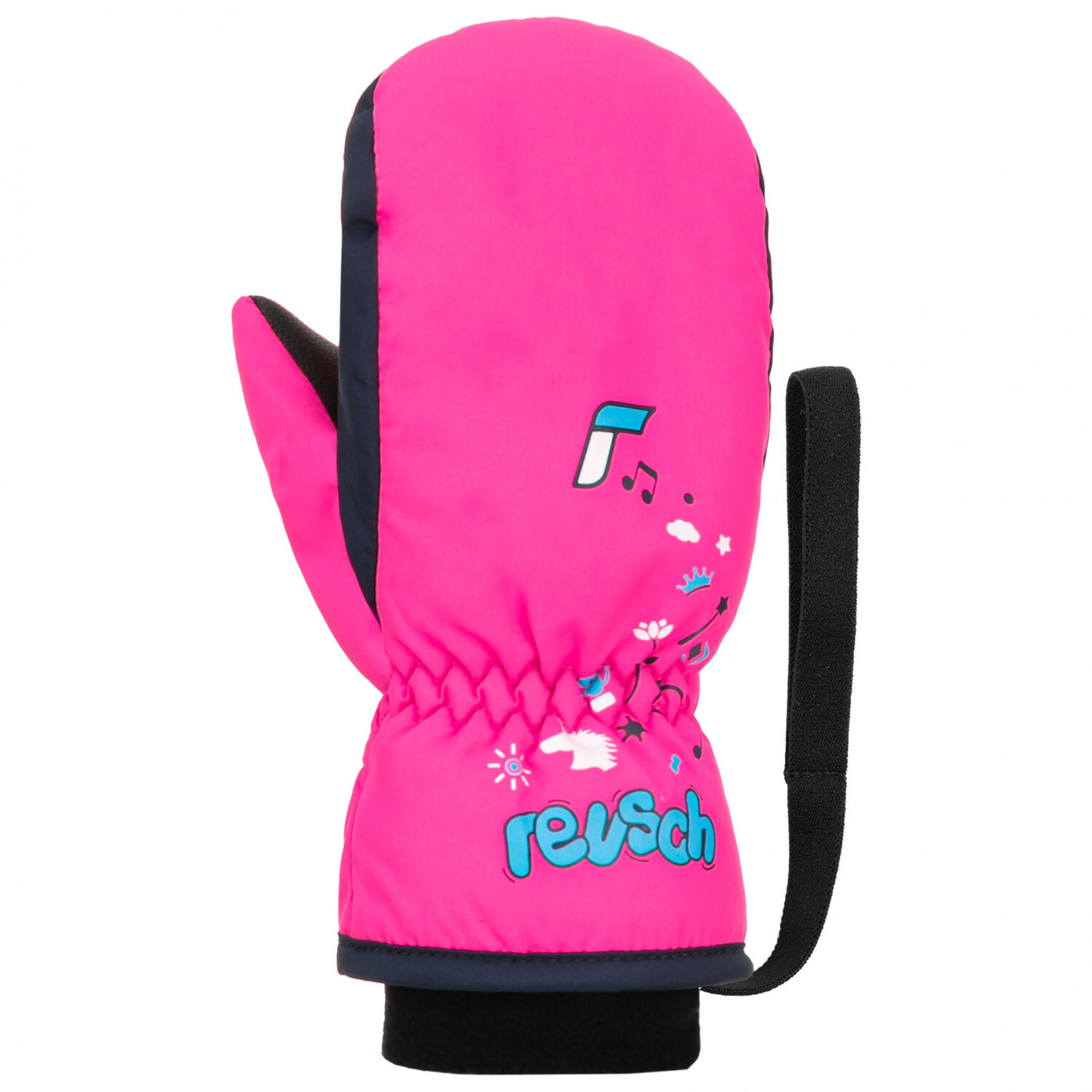 

Перчатки Reusch Kids Mitten, цвет Pink Glo/Dress Blue