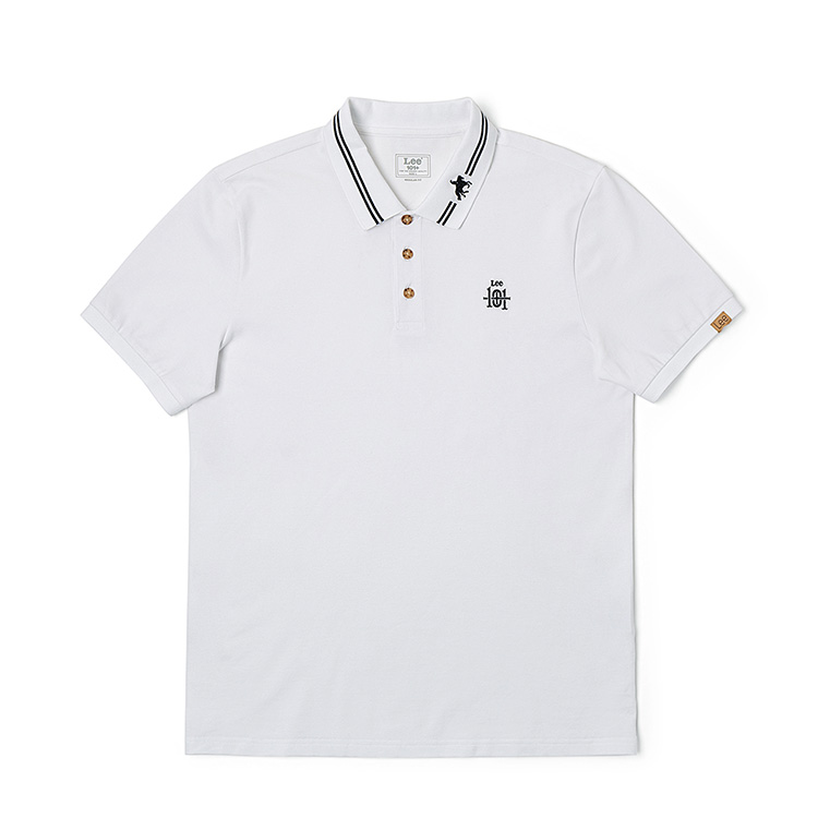 

Lee Белая поло для мужчин, Белый, Lee Белая поло для мужчин