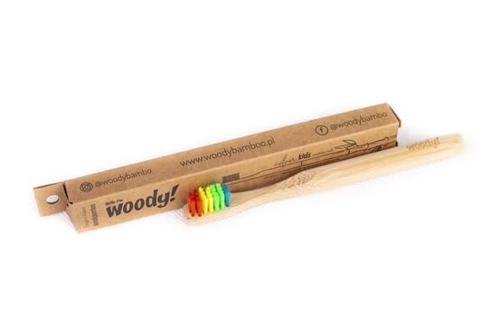 

Мягкая бамбуковая зубная щетка, 1 шт. WoodyBamboo