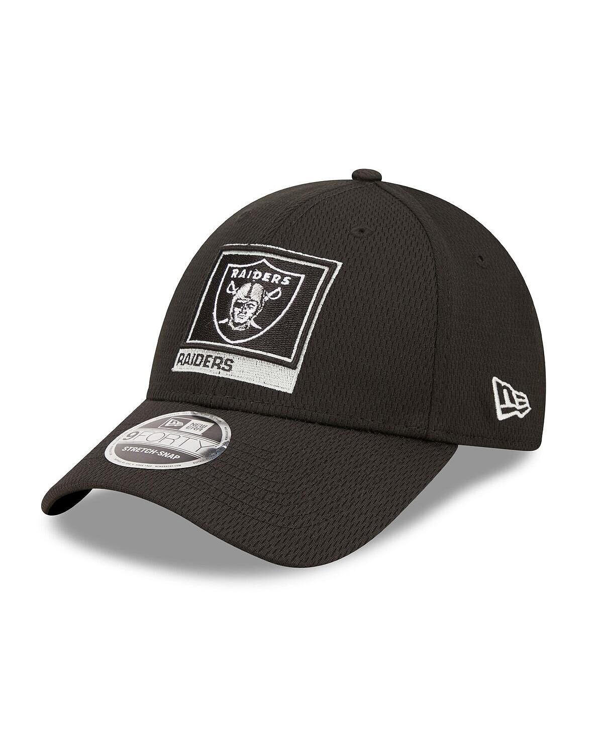 

Мужская черная кепка Las Vegas Raiders в рамке под 9Forty Snapback New Era