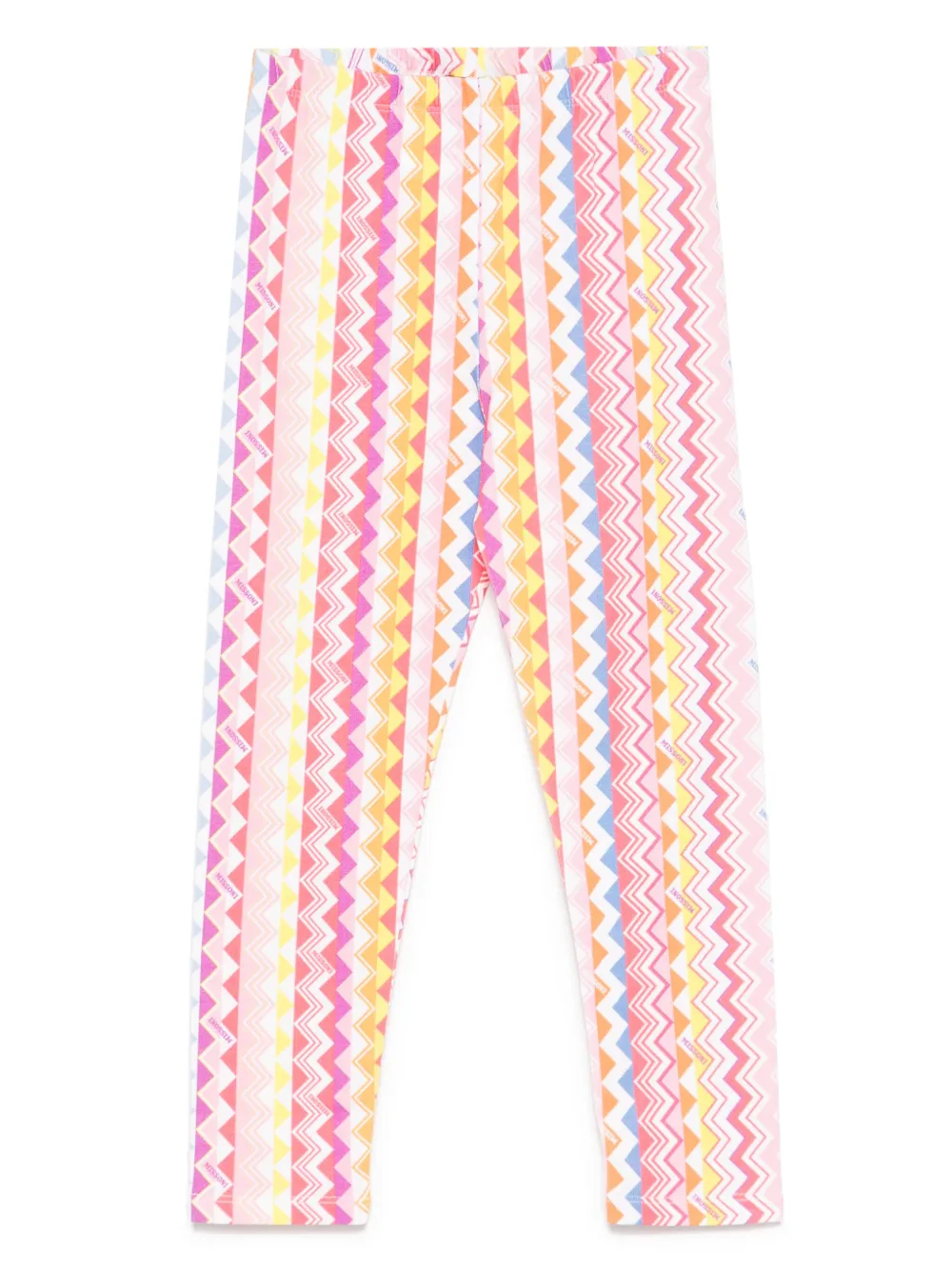 

Леггинсы с узором зигзаг Missoni Kids, розовый