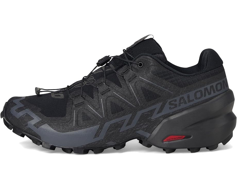 Salomon Speedcross 6 417440 кроссовки мужские черно-красные низкие для трейлраннинга — фото 3