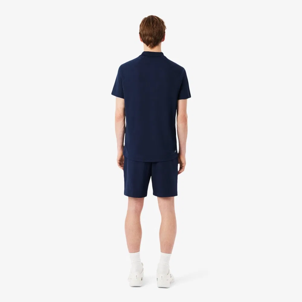 Мужские базовые тканые тренировочные шорты тёмно-синие от Lacoste — фото 3