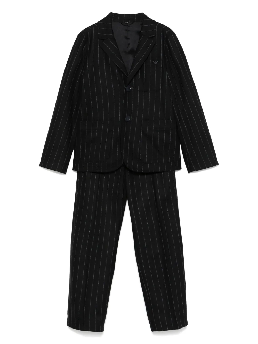 

Костюм в тонкую полоску Emporio Armani Kids, синий