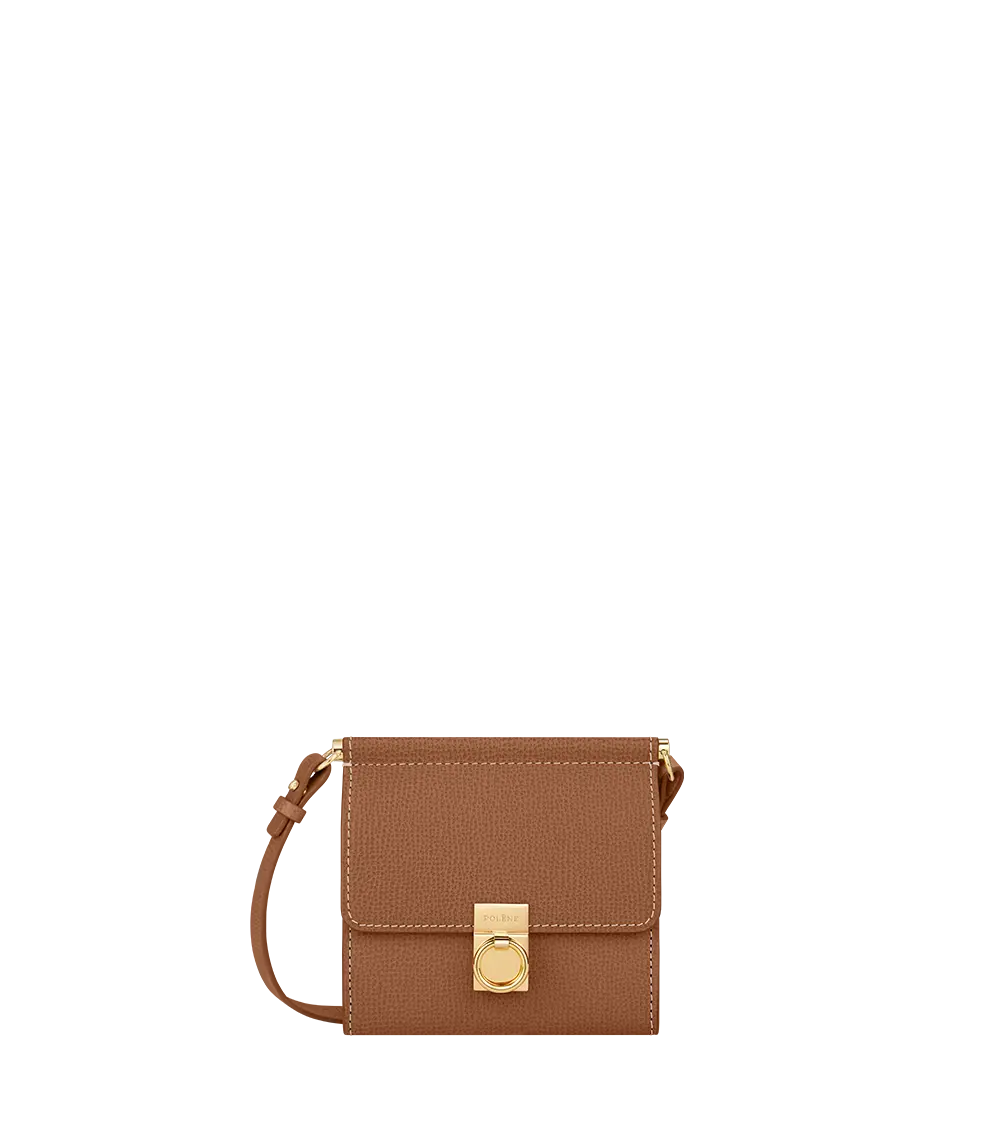 

Кошелек Portefeuille Numéro Sept Bandoulière Edition Camel Grainé