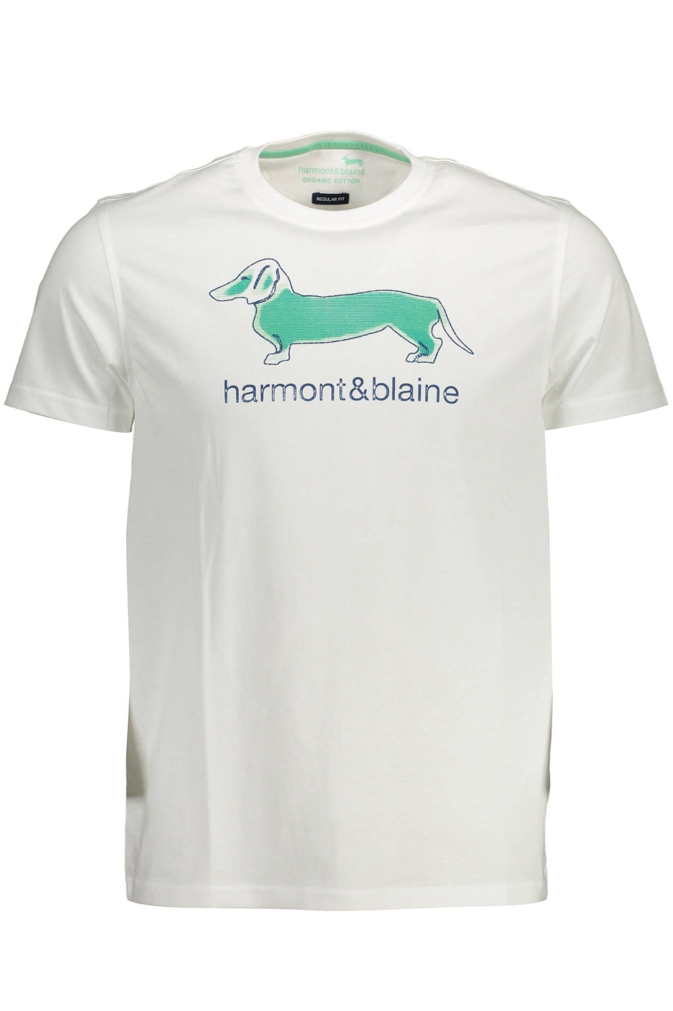 

Белая хлопковая мужская футболка Harmont & Blaine